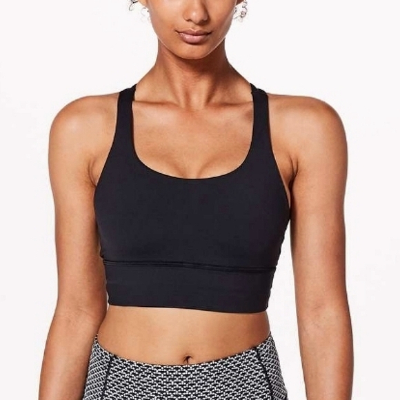lululemon athletica Other - Lululemon Energy Bra *Long Line, Black, Size 4 excellent condition.